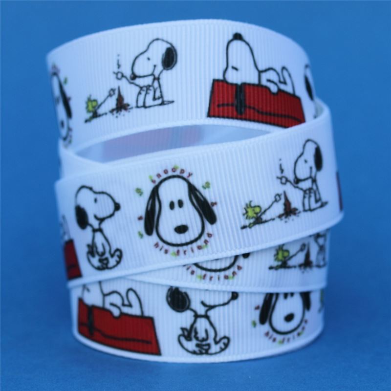 Snoopy Ribbon - White